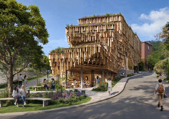 진밭골 목재친화도시 조감도. 대구 수성구청 제공