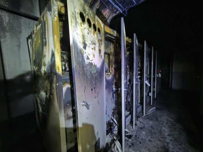 불이 난 전주의 아파트 수변전실. 연합뉴스