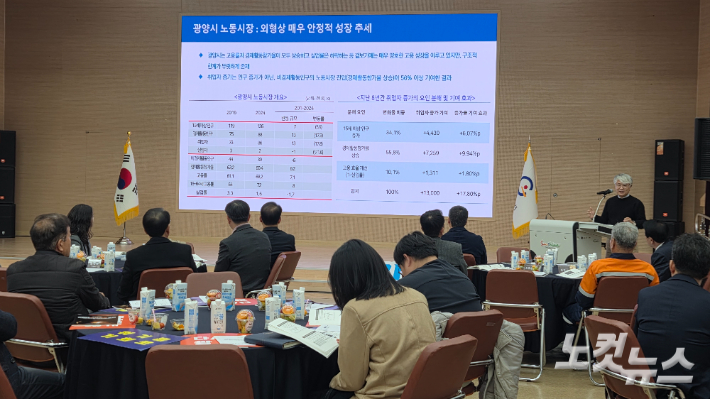 지난 2일 광양시청에서 열린 산업·고용포럼. 박사라 기자 