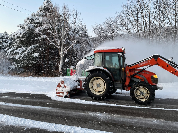 도로 제설. 삼척시 제공