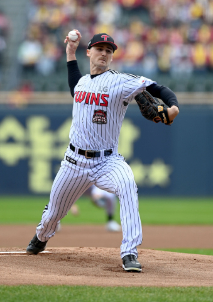 LG 선발 투수 톨허스트. LG 트윈스 