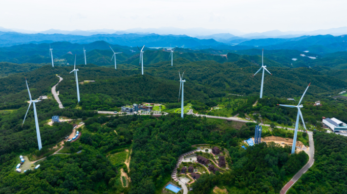 영덕 창포 풍력발전 단지. 영덕군 제공