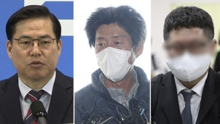 왼쪽부터 유동규 전 성남도시개발공사 기획본부장, 남욱 변호사, 정영학 회계사. 연합뉴스