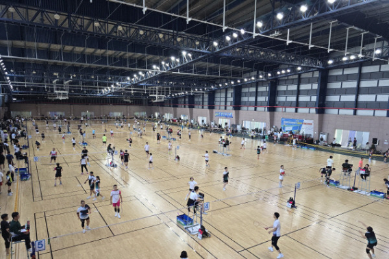 2024년 경북 포항서 개최된 제41회 대한배드민턴협회장기 생활체육전국배드민턴대회. 김해시 제공