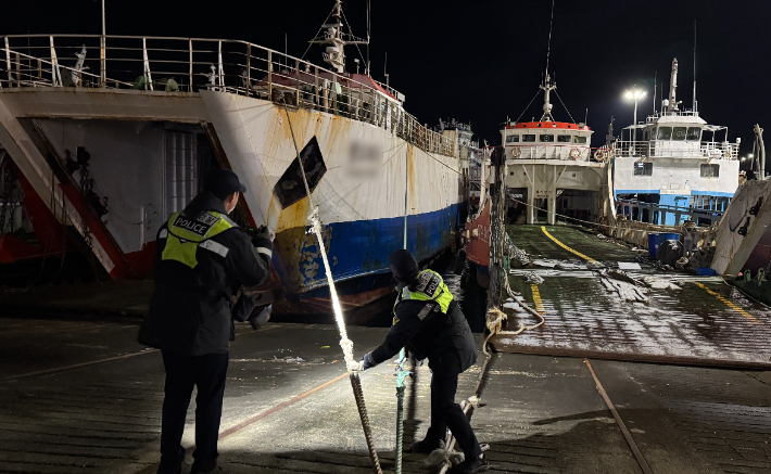목포해경 순찰 활동 모습. 목포해경 제공