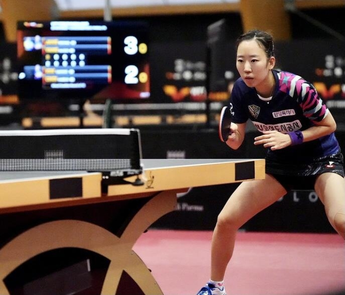 한국 여자 탁구 베테랑 양하은. WTT 인스타그램 캡처 