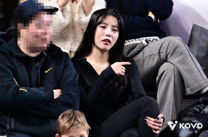 3일 천안 유관순체육관에서 열린 현대캐피탈-삼성화재 경기를 찾은 이다영. 한국배구연맹