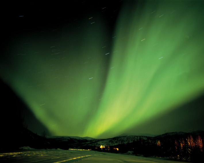 지상에서 관측한 오로라. 스마트이미지 제공