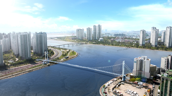 시흥 배곧~월곶 잇는 횡단보도교 조감도. 시흥시 제공