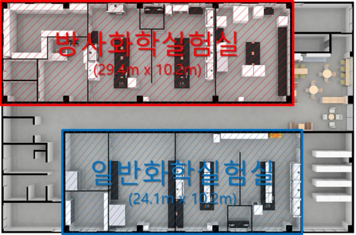 방폐물 분석센터 내부 조감도. 원자력환경공단 제공