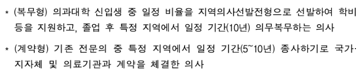 지역의사제 설명. 보건복지부 제공