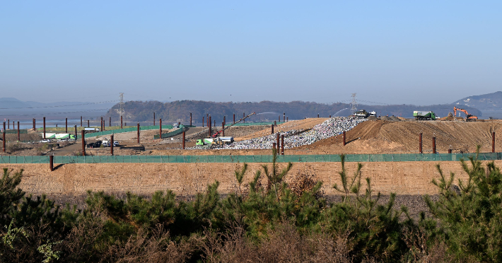 수도권매립지 제3매립장. 인천시 제공