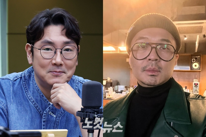 왼쪽부터 배우 조진웅, 정준. 황진환 기자/정준 인스타그램