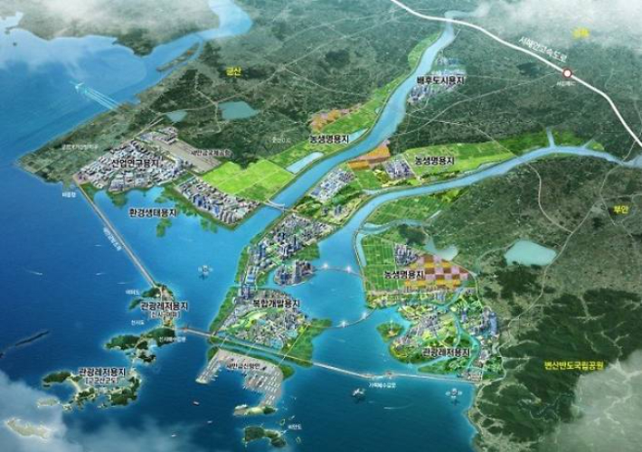 새만금 개발 사업 조감도. 전북특별자치도 제공