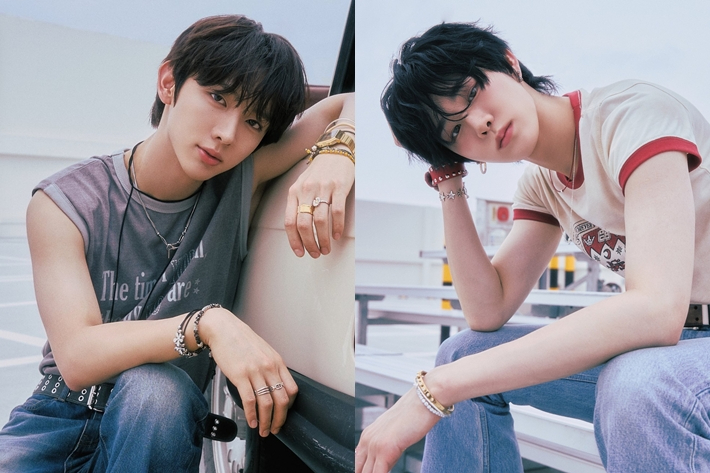 왼쪽부터 이븐 유승언, 지윤서. 이븐 공식 트위터