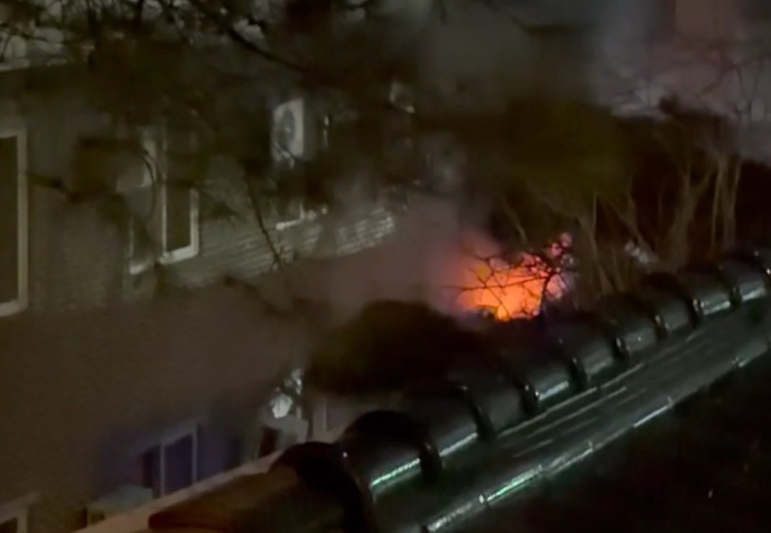 9일 오전 1시 34분쯤 강원 강릉시 성산면 금산리의 한 원룸에서 화재가 발생했다. 강원소방본부 제공