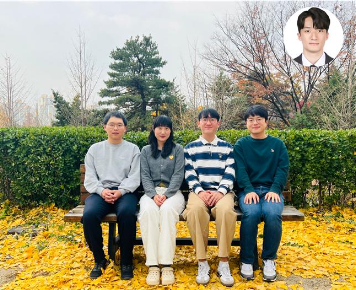 KAIST 김재철AI대학원 소속 이건 박사과정, 최민영 박사과정, 전재완 석사과정, 신기정 교수, 윤석범 석사과정(왼쪽부터). KAIST 제공