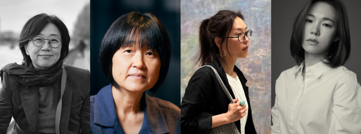 장소정 대표(영화사 도로시), 이란희 감독, 임나무 작가, 배우 한예리. ㈔여성영화인모임 제공