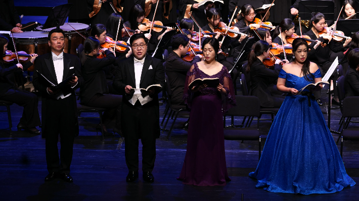 지난 6일 대전시립연정국악원에서 진행한 '2025 헨델 메시아 공연' 모습. 목원대 제공