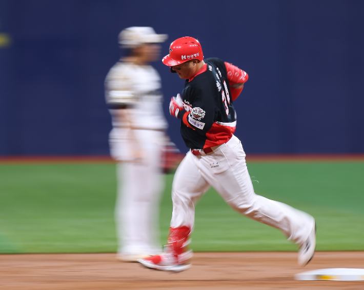 올해 KIA에서 맹활약한 최형우. 연합뉴스 