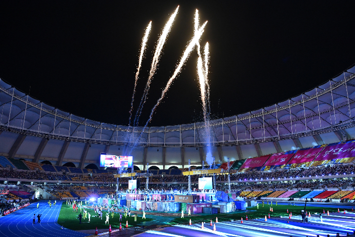 제106회 전국체전 개회식 모습. 부산시 제공