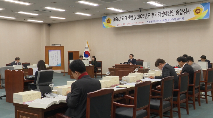 부산시의회 예산결산특별위원회. 부산시의회 제공