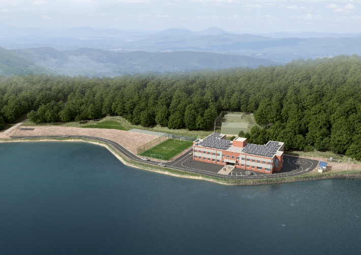 초도중대 이전사업 조감도. 고성군 제공