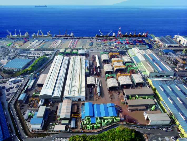 창원 범한메카텍 본사(1공장) 전경. 범한메카텍 제공