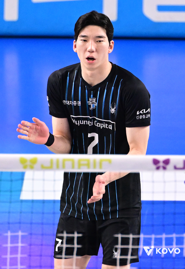 현대캐피탈 토종 거포 허수봉. KOVO 