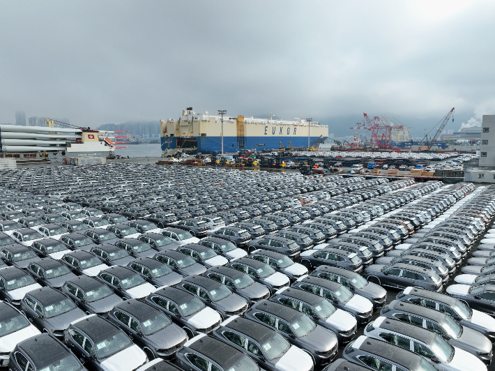 르노코리아 수출물량 선적 르노코리아 제공