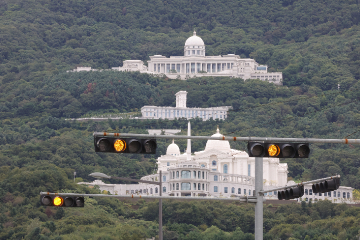적막한 가평 통일교 본부. 연합뉴스