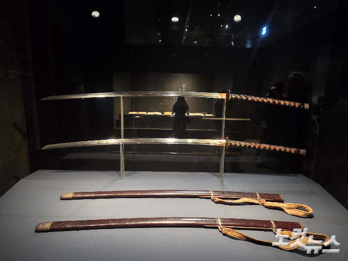이순신 장군의 장검. 1592년 4월 태귀련과 이무생이 만들었다는 기록이 있는 의장용 칼이다. 곽인숙 기자