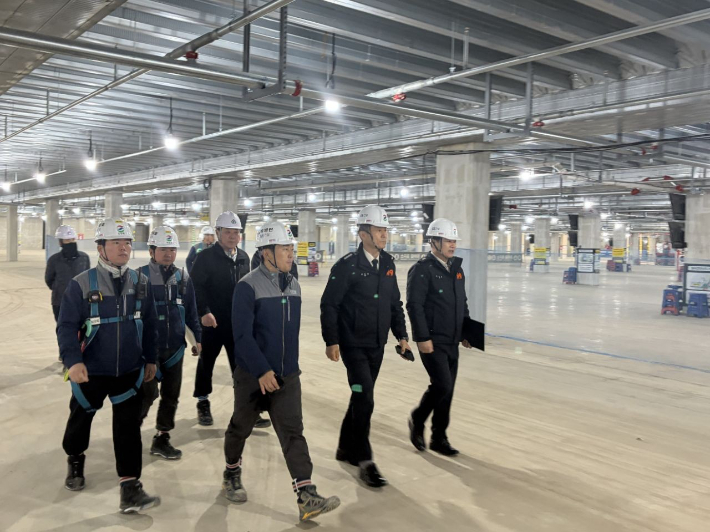 공동주택과 공사현장을 대상으로 한 현장점검. 순천소방서 제공