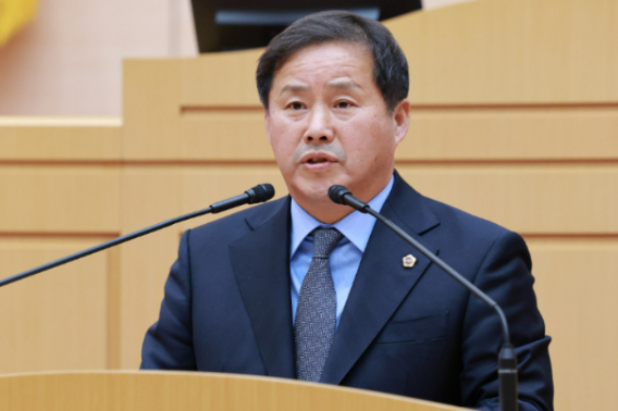 전남도의회 차영수 의원(더불어민주당·강진)) 본회의 발언 모습. 전남도의회 제공