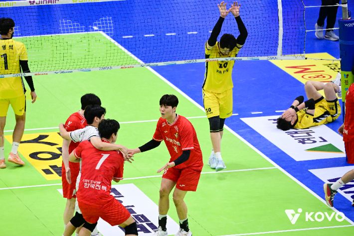 한국전력 승리. 한국배구연맹