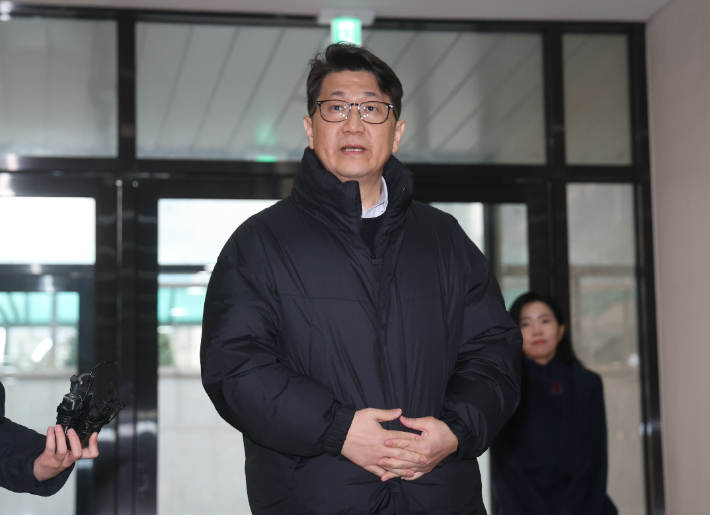 '쿠팡 일용직 노동자 퇴직금 미지급' 사건 수사 과정에서 상관의 외압이 있었다고 폭로한 문지석 검사. 연합뉴스