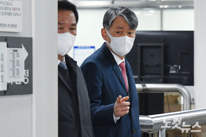 '12·3 비상계엄' 사태 당시 내란에 가담한 혐의로 기소된 조지호 경찰청장. 류영주 기자