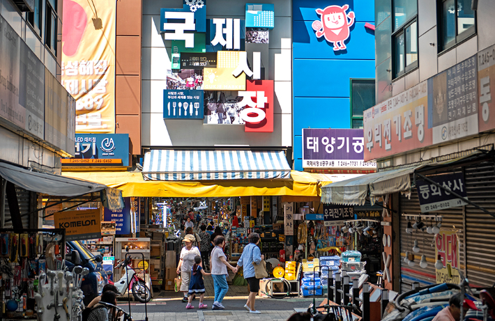 부산미래유산인 국제시장. 부산시 제공