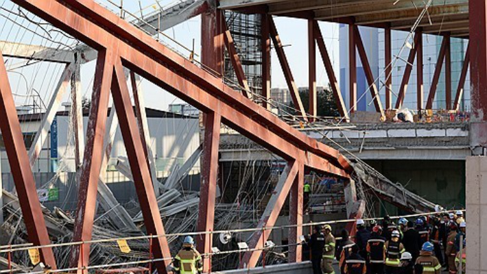 광주 대표도서관 사고 현장. 연합뉴스