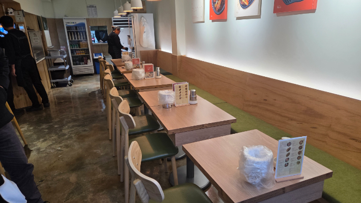 노숙인 5명이 함께 참업한 정담 내부. 권민철 기자