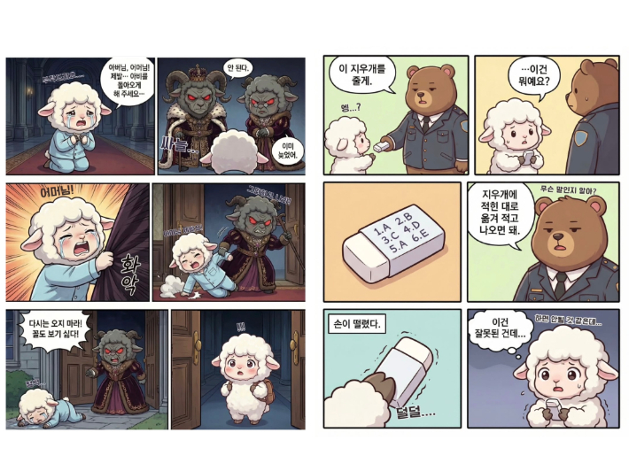 몽글이 웹툰 일부 장면. SNS 캡처