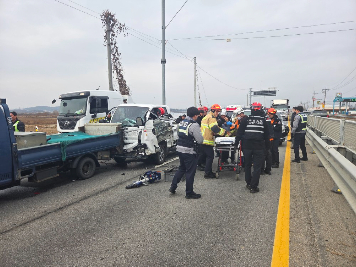 사고 모습. 충남 예산소방서 제공