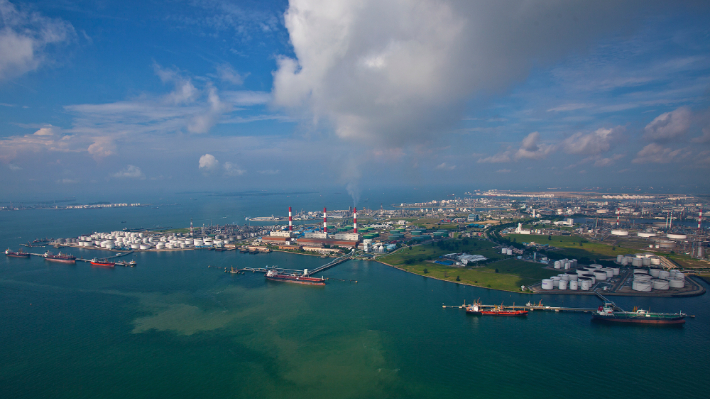 싱가포르 주롱아일랜드에 있는 아드바리오 벙커링 터미널. 부산항만공사 제공