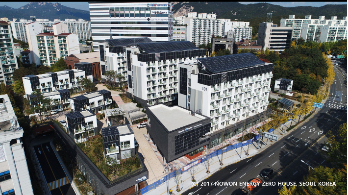 노원 '에너지제로하우스(Energy Zero House)' 단지 전경. 노원이지센터 페이스북 게시물 캡처