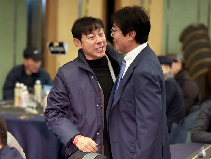 K리그 시상식 참석한 신태용 감독. 연합뉴스