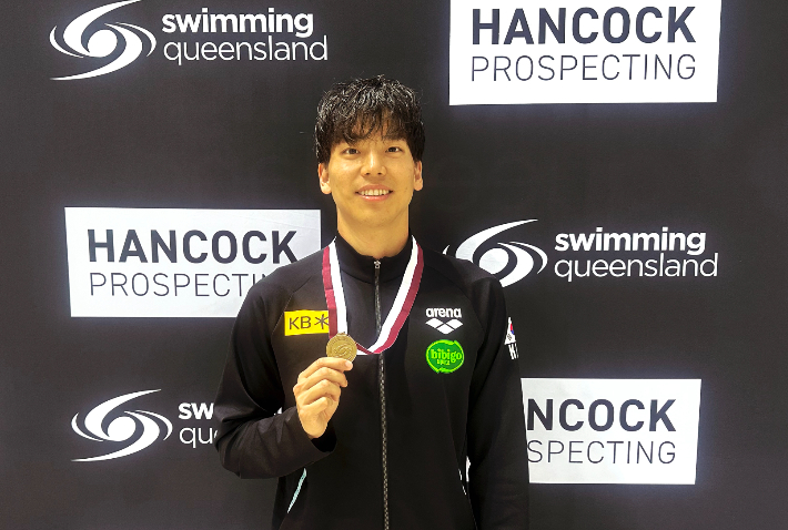 두 달 만에 남자 배영 200ｍ 한국 기록을 또 경신한 이주호. 대한수영연맹 제공