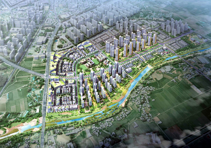 아산 모종샛들지구 도시개발사업 조감도. 아산시 제공