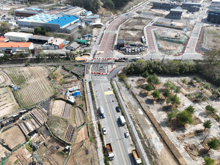 대전 대덕구 평촌건널목 전경. 평촌지구 입주기업 관계자 제공