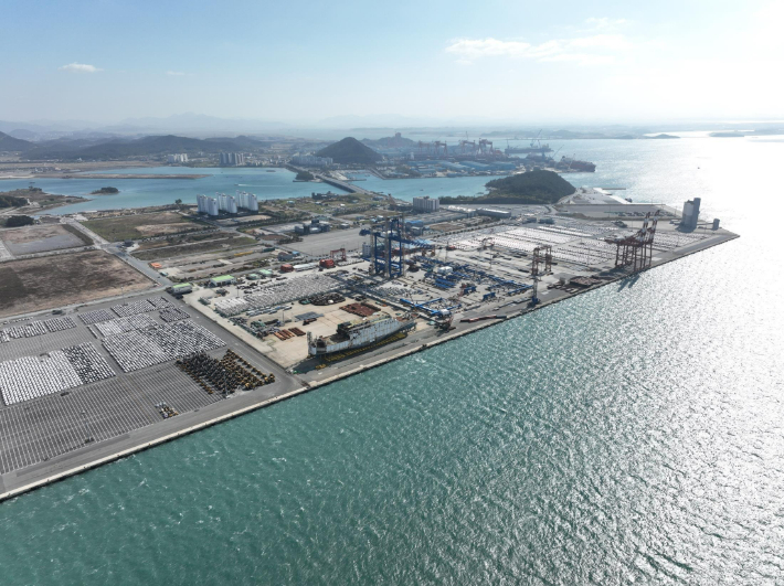 목포신항 전경. 전라남도 제공