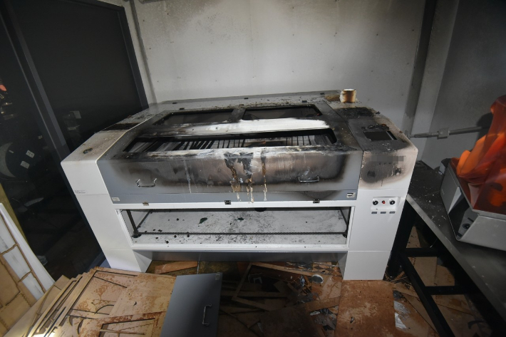 화재 모습. 대전소방본부 제공